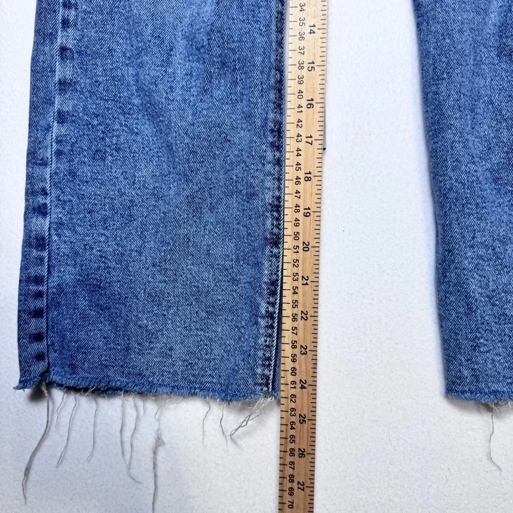 Bundle of 2: Distressed Blue Jeans & Checkered Flare Pants sz 12